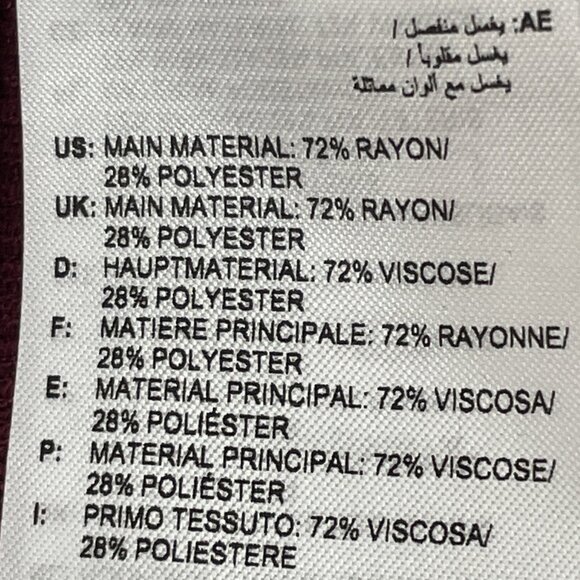 Adidas Ivy Park Ribbed Knit Skinny Leggings Women"s L Burgundy/Pink Stripes - Picture 7 of 7